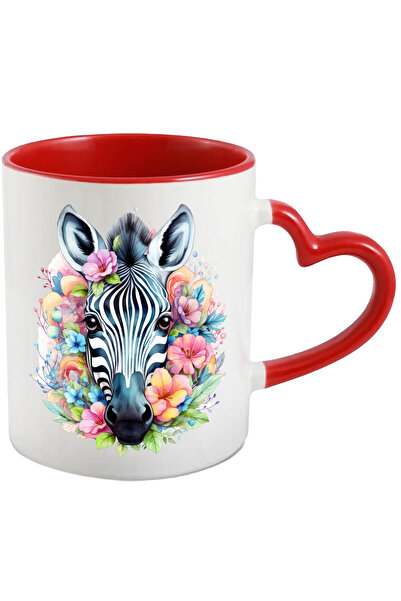 StoryGift Romania Cana cu o zebra serioasa | ilustratie | flori | natura | ju...