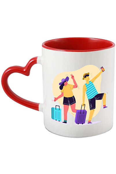 StoryGift Romania Cana Cu Turisti, Calatorie, Cuplu, Bagaje, Troller, Palarie...