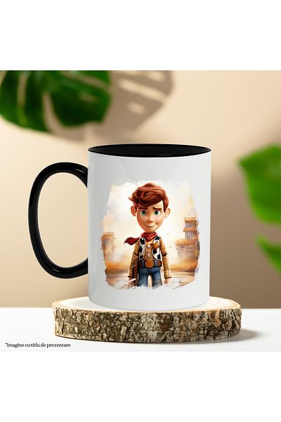 StoryGift Romania Mug With Woody, Cowboy, Serif, Badge, Toy Story, Canyon, Multicolor 330 ml, Sky, With,STG.