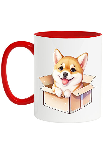 StoryGift Romania Cana cu un catel Chow Chow care iese dintr-o cutie | cumpar...