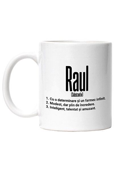 StoryGift Romania Cana Cu Numele Raul, Determinare, Modest, Inteligent, Amuza...