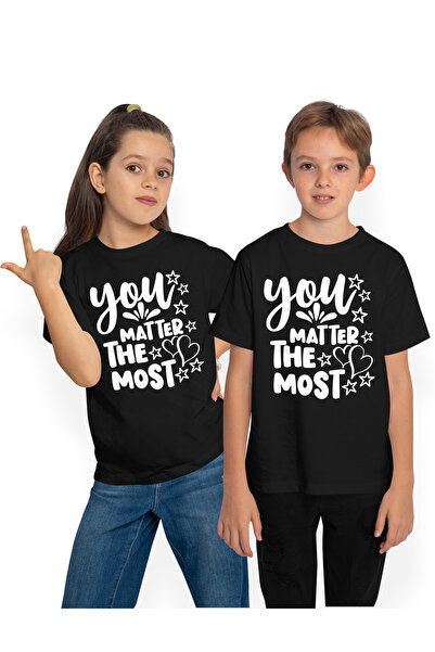 StoryGift Romania Tricou Copii cu mesaj din care reiese ca tu contezi cel mai...