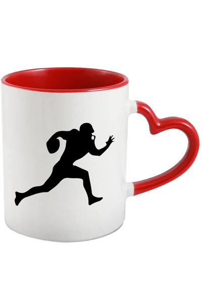 StoryGift Romania Cana cu un jucator de fotbal american care alearga cu minge...