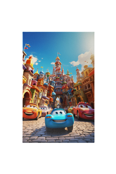 StoryGift Romania Tablou Canvas: Urban Animat Orasul Masinilor Animate La Int...