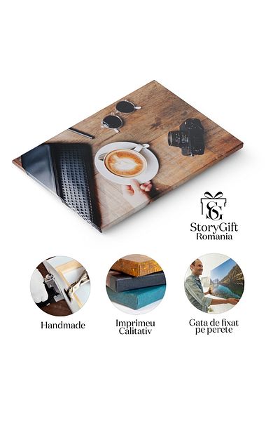 StoryGift Romania Tablou Canvas - Cafenea Si Stil - Pregatirea Unei Cafele Delicioase