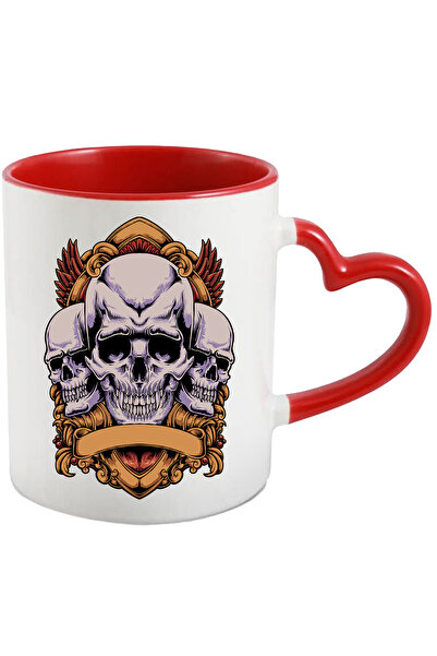 StoryGift Romania Cana Cu Cranii, Blazon, Pene, Vampir, Multicolor 330 ml, Ce...