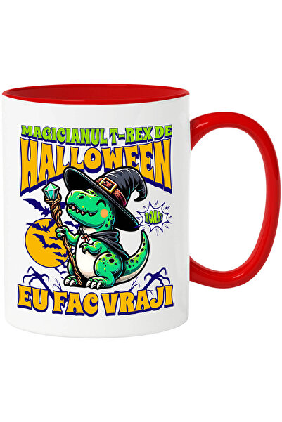 StoryGift Romania Cana cu Dinozaur Vrajitor Cu Palarie Si Bagheta Text Magici...