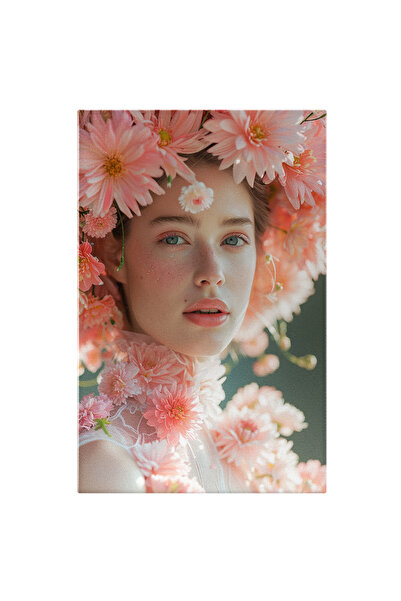 StoryGift Romania Tablou Canvas: Fata Cu Ochii Verzi-albastri In Costumatie D...