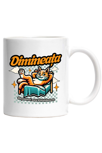 StoryGift Romania Cana Dimineata Dusmanul meu dintotdeauna pisica stand, 330m...