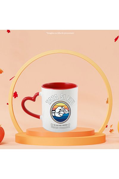 StoryGift Romania Mug Father and son best friends family love, 330ml, Ceramic with Handle, With, STG