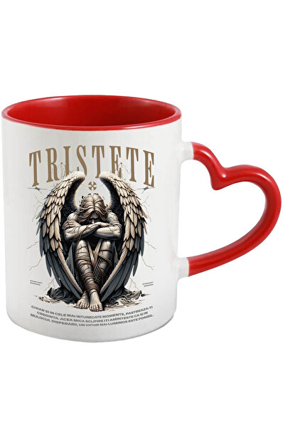 StoryGift Romania Cana Tristete - Inger Cazut cu Mesaj Motivational, 330ml, C...