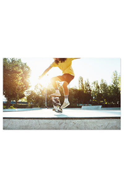 StoryGift Romania Tablou Canvas Grup De Skateboarderi Profesionisti La Skatepark Skateboard, Actiune, Sport 2268