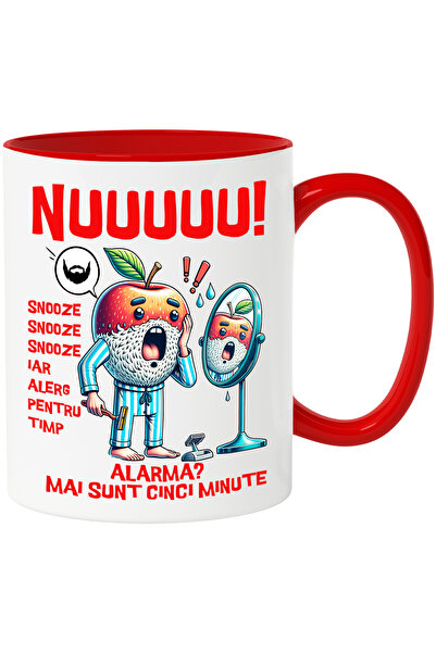 StoryGift Romania Cana alarma_ mai sunt 5 minute dimineata trezirea, 330ml, C...