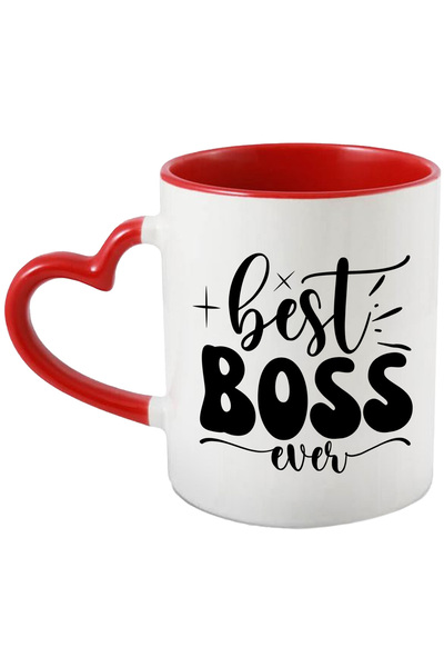 StoryGift Romania Cana pentru cel mai tare sef dintotdeauna - intelegator cu angajatii cu Maner In, Cu Maner Inim STG