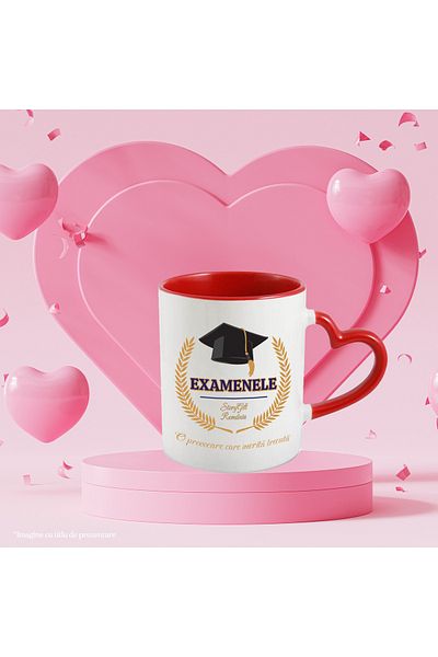 StoryGift Romania Exams Mug A challenge worth passing graduation, 330ml, Ceramic with Man, With, STG