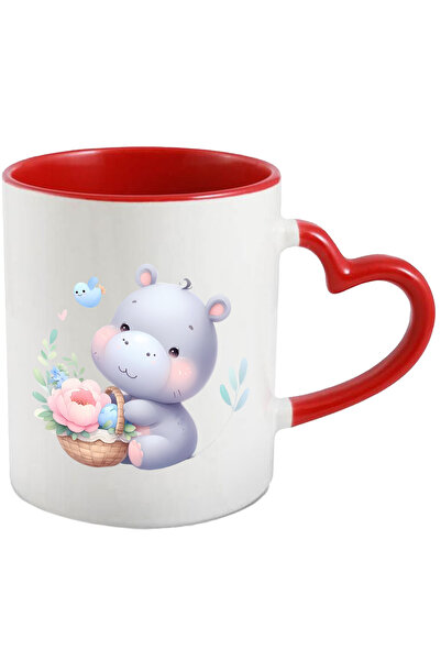 StoryGift Romania Cana cu un pui de hipopotam care are un cos cu floricele | ...