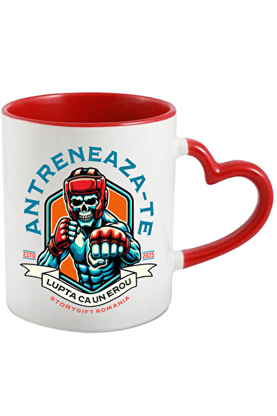 StoryGift Romania Cana cu Luptator MMA Schelete Uman Cu Protectie Sport Conta...