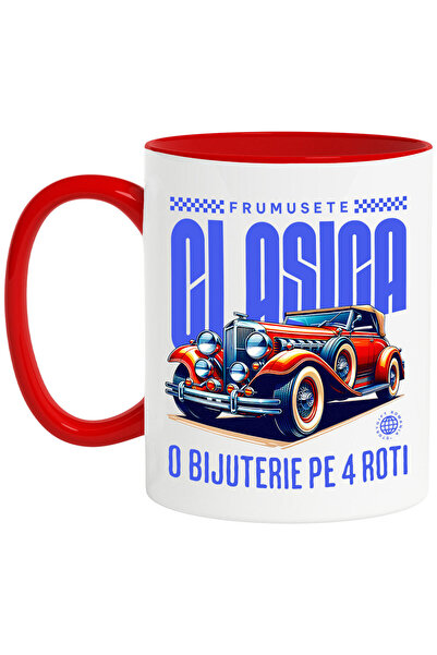 StoryGift Romania Cana cu Masina Vintige Clasica Lux Text Frumusetea Clasica ...