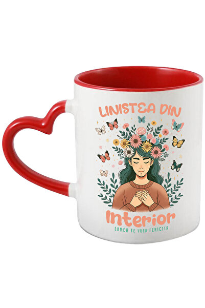 StoryGift Romania Cana cu Fata coroana De Flori Text Linistea Din Interior Lu...