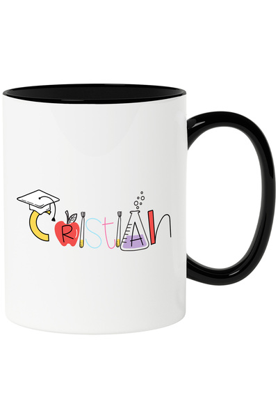 StoryGift Romania Mug With The Name Cristian, And Funny Message, Curious, Soc...