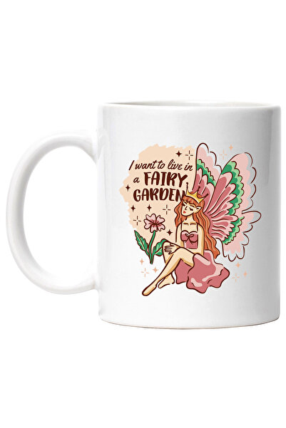 StoryGift Romania Cana Cu Mesaj In Engleza I Want To Live In A Fairy Garden, ...