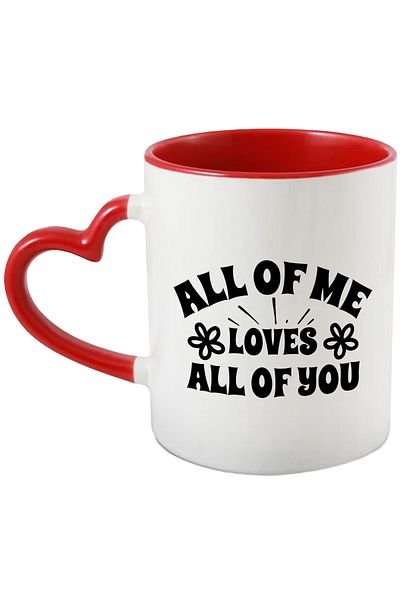 StoryGift Romania Cana cu floricele pentru cei care sunt indragostiti pana peste cap cu mesaj in e, Cu Maner Inim STG