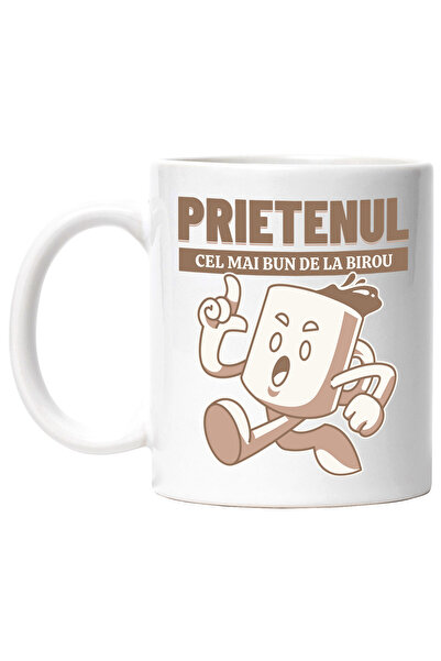 StoryGift Romania Cana prietenul cel mai bun de la birou cana de cafea, 330ml...