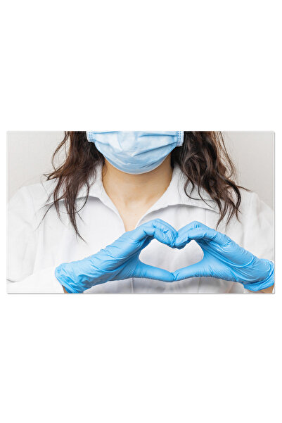 StoryGift Romania Tablou Canvas Invinge Virusul Sarscov! Manusa Care Protejea...