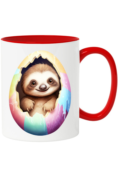 StoryGift Romania Cana cu animalul Sloth/lenes care iese dintr-un ou spart | ...