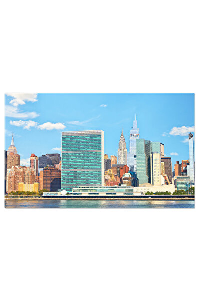 StoryGift Romania Tablou Canvas - Skyline-ul Manhattan-ului - Turnuri Si Clad...