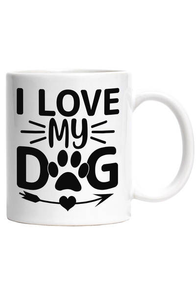 StoryGift Romania Cana cu labuta si inimioara pentru cei care isi iubesc cain...