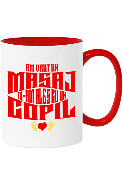StoryGift Romania Mug with Children Love Feet Heart Text I Wanted a Massage I...