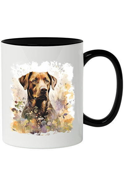 StoryGift Romania Cana Cu Catel, Flori, Frunze, Campie, Toamna, Animal, Multi...