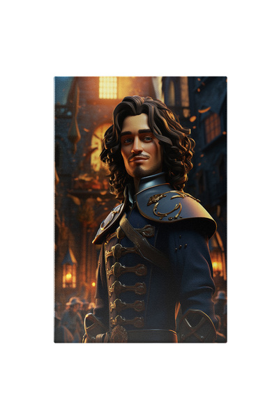 StoryGift Romania Tablou Canvas: Cavaler Pletos Si Aratos Arta,costum, Intune...