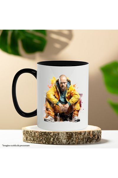 StoryGift Romania Mug With Walter White, Breaking Bad, TV Series, Character, Multicolor 330 ml, Wax, With ,STG