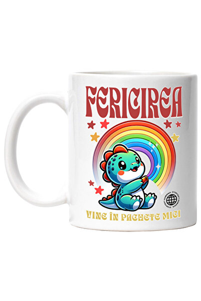 StoryGift Romania Cana Fericirea vine în pachete mici, dinozaur, curcubeu, 33...