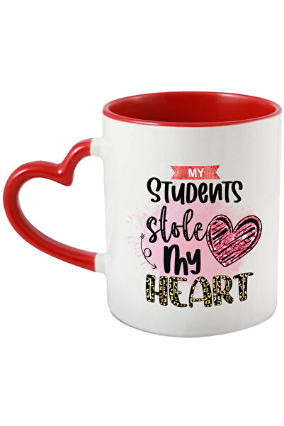 StoryGift Romania Cana cu mesajul "My students stole my heart", ilustratie, s...
