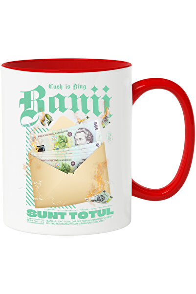 StoryGift Romania Cana Banii sunt Totul - Plicul cu Bani de 500 Lei , 330ml, ...