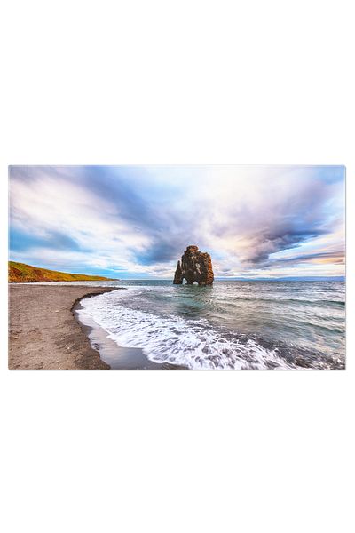 StoryGift Romania Tablou Canvas Craterul Viti La Krafla, Islanda Apa, Cer, Vara, Calatorie, Natura. 978