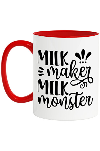 StoryGift Romania Cana cu mesaj in limba engleza "Milk maker, milk monster" c...