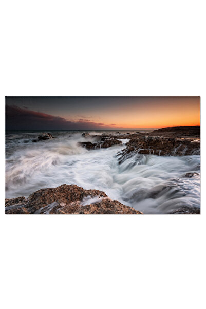 StoryGift Romania Tablou Canvas Cu Apus Linistit La Marea Calma