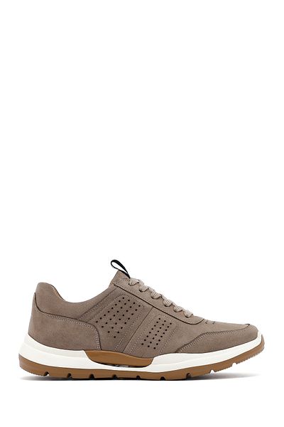 Derimod Men's Mink Lace-Up Nubuck Leather Casual Shoes 25Sfd6413V3