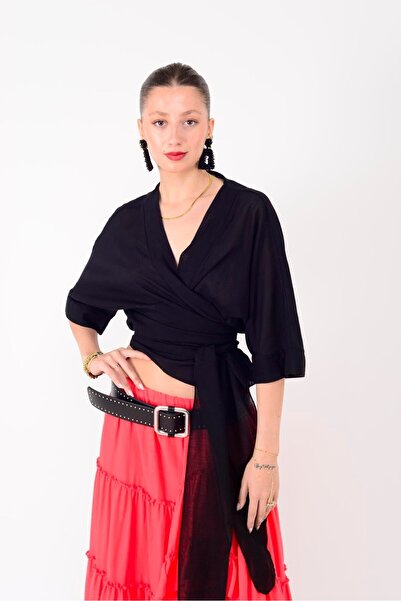 ZTO Women's Tie Detail Short Shirt