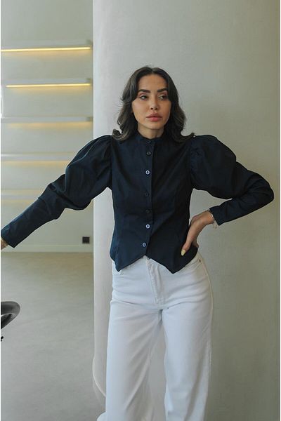 Havoş Πουκάμισο Navy Blue Lilyana