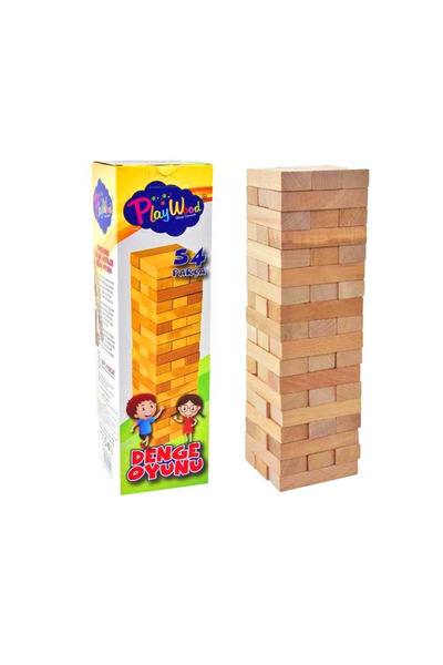 Play Wood AHŞAP DENGE OYUNU 54 PARÇA 3+