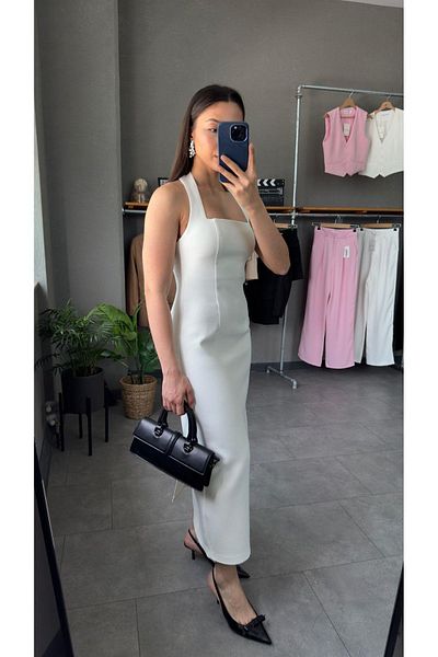 Glysso Dress - White - Midi