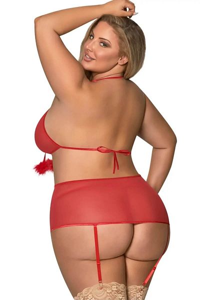 emosavm Ανοιχτή μπροστινή αλυσίδα Fancy Babydoll 51202