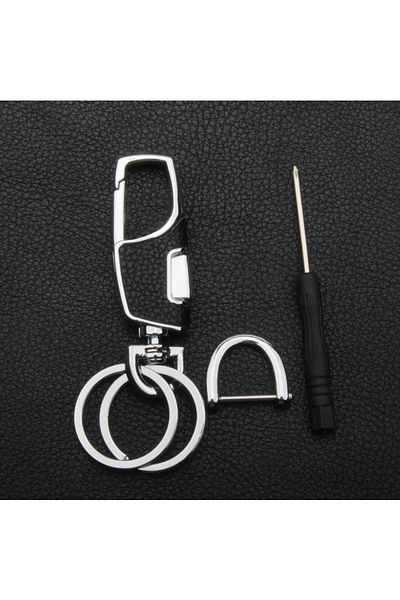 Choice Keychain New Men's Waist Car Keychain Metal Anti-lost Key Ring Zinc Alloy 42g Creative Small Gifts