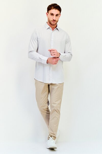 Scotch & Soda Men Modern Fit All Over Print Long Sleeve Dress Shirt, Multicolor