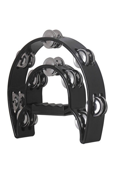 Choice1 black Hand Bell Orff Instruments Tambourine Double Layer Hand Bell Dr...